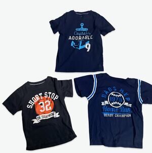 Carter's Boys T-Shirt Lot Size 5T 3 Pc Shirts
